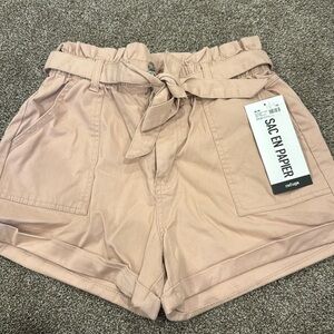 Paper bag shorts NWT
